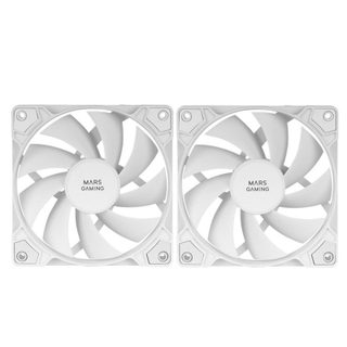 Mars Gaming MFPROX2W Lot de 2 ventilateurs 120 mm