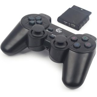 Gembird JPD-WDV-01 accessoire de jeux vidéo Noir RF Manette de jeu PC, Playstation 2, Playstation 3