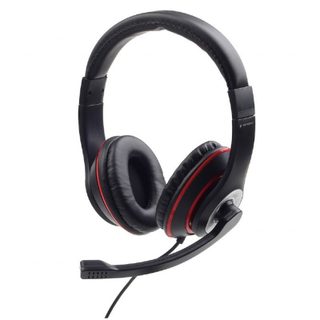 Gembird MHS-03-BKRD écouteur/casque Avec fil Arceau Jouer