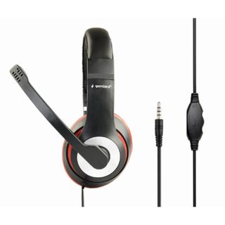 Gembird MHS-03-BKRD écouteur/casque Avec fil Arceau Jouer