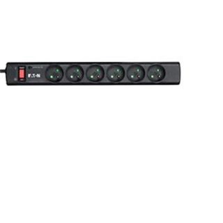 Multiprise Eaton PS6F 6 Prises Protection Surtension Interrupteur LED Montage Mur