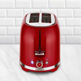 Grille-pain rétro Ufesa Classic Pinup 7 niveaux de grillage 850W rouge