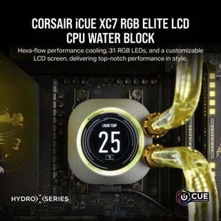 Corsair iCUE XC7 RGB ELITE LCD CPU Bloc d'eau furtif