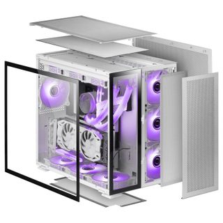 Mars Gaming MC-NOVA Tour Custom XXL E-ATX Aerospace Aluminium Verre Trempé USB-C