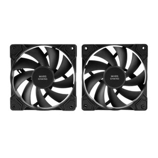 Mars Gaming MF-PWMX2 Kit 2 Ventilateurs Ultra Silencieux 120 mm avec Système Anti-vibration