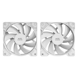 Mars Gaming MF-PWMX2 Kit 2 Ventilateurs Ultra Silencieux 120 mm avec Système Anti-vibration