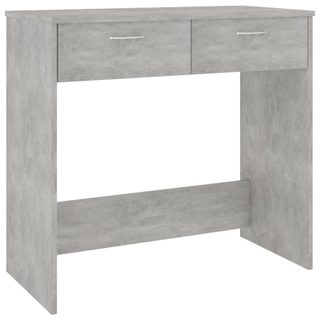 Vidaxl bureau en contreplaqué gris béton 80x40x75 Cm