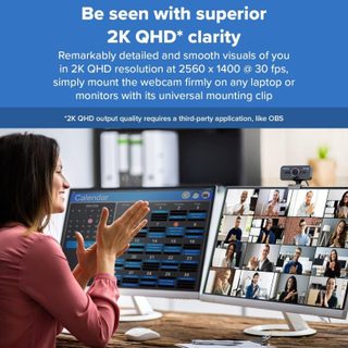 Créatif en direct ! Webcam CAM Sync V3 2K QHD avec zoom numérique 4X