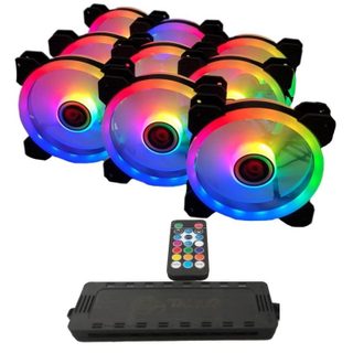talius Kit d'unité de contrôle Talius Iris Spectrum ARGB Plus 9 ventilateurs supplémentaires 120 mm