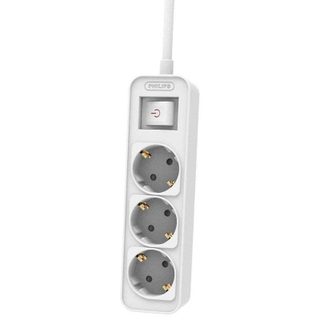 Multiprise Philips CHP2134W/10 3 prises avec interrupteur et sécurité enfant