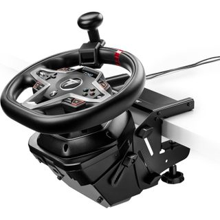 Thrustmaster SimTask Steering Kit, Support De Volant Racing Et Boule De Manœuvre Pour Conduite De Poids Lourds, Compatible T128 & T248