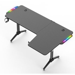 Table de jeu Spirit of Gamer Head Quarter 600 RGB noire
