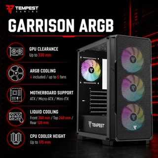 tempest Airflow Garrison ARGB ATX