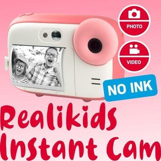 Cámara Instantánea Agfaphoto Realikids Instant Cam Flash Filtres Selfie Rose