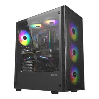 unykach Mir 100 ATX Boîtier de jeu latéral en verre trempé et 4 ventilateurs ARGB
