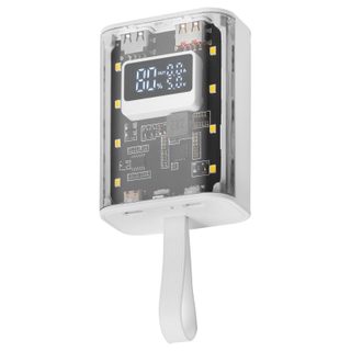 Mars Gaming MPK-10K PowerBank compacte avec plusieurs écrans de charge 10 000 mah 22,5 W Blanc