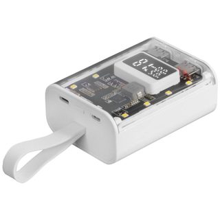 Mars Gaming MPK-10K PowerBank compacte avec plusieurs écrans de charge 10 000 mah 22,5 W Blanc