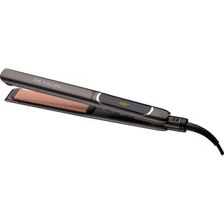 Lisseur Céramique Professionnel Revlon Pro Collection Salon Straight XL 235ºC 30 Réglages Plaques larges Arrêt automatique Écran LCD Noir