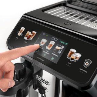 Machine à café super automatique DeLonghi Eletta Explore ECAM450.65.G avec moulin à café 19 bars, gris foncé