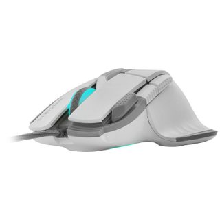 Mars Gaming MM-XT Souris de jeu ergonomique RVB avec repose-pouce 12800 DPI Huano Switchs Blanc