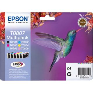 Epson Colibri Multipack T0807 6 couleurs