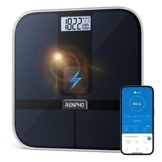 Balance Impédancemètre Renpho Elis Solar 2 Noire Jusqu'à 13 Paramètres Wi-Fi Bluetooth