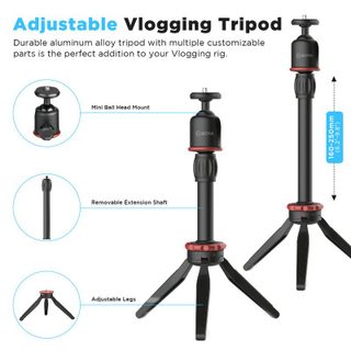 Kit de vlogger vidéo pour smartphone Boya By-vg330 avec microphone à condensation By-mm1