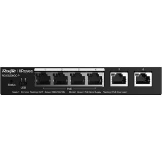 Ruijie Networks RG-ES206GC-P commutateur réseau Gigabit Ethernet (10/100/1000) Connexion Ethernet, supportant l'alimentation via ce port (PoE) Noir