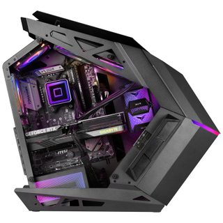 Mars Gaming MC-TITAN Gaming Box RGB XXL ATX Double bande LED éclairage avant ARGB Hub