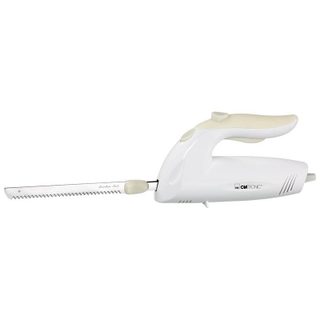 Clatronic Em 3062 Couteau électrique dentelé, acier inoxydable, faibles vibrations et bruit, passe au lave-vaisselle