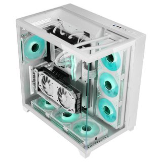 Mars Gaming Mc-3c Atx Box Vue 3D Triple Verre Trempé Design Caméra Double Face