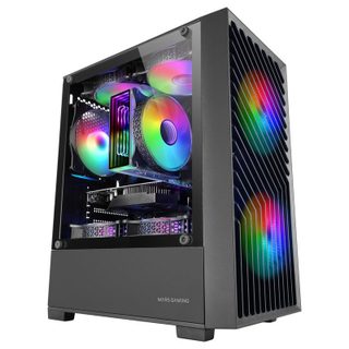 Mars Gaming MC-Vortex Micro ATX Boitier Gaming Verre Trempé 3x Ventilateurs FRGB 12cm