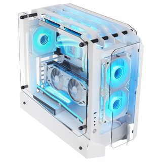 Mars Gaming MC-Edge ATX Boîtier de jeu Open Air Design Triple Verre Trempé USB-C USB 3.0