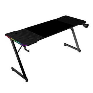 Mars Gaming MGD-x160RGB Table Ergonomique Contrôleur ARGB Tapis XXL Supports Externes 160x60cm Noir