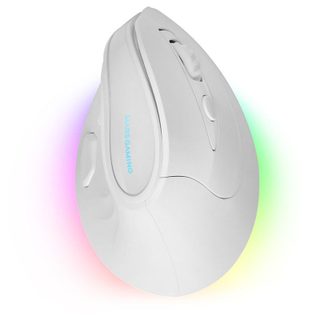 Mars Gaming MM-SK Souris de jeu verticale ergonomique sans fil RVB Chroma 8400DPI Tri-Mode Blanc