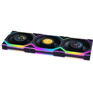 Lian Li Ventilateurs Lian-Li UNI FAN SL WIRELESS LCD 120 ARGB 3x à pales inversées avec écran de 120 mm