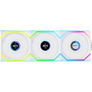 Lian Li Lian-Li UNI FAN SL LCD sans fil 120 Pack de 3 ventilateurs supplémentaires 120 mm