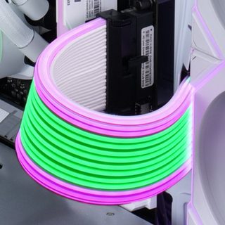 Lian Li Câble d'extension ARGB sans fil Lian-Li Strimer pour GPU 2x8 broches 340 mm avec contrôleur sans fil