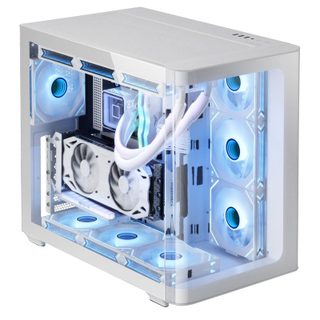 Mars Gaming MC-FUSION Gaming ATX Verre Trempé Double Chambre Courbée Continue