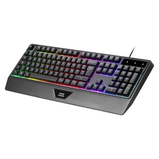 Mars Gaming MK124 Clavier Ergonomique H-Mech FRGB Repose-Poignet Anti-ghosting Français Noir