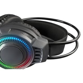 Mars Gaming MH124 Casque de jeu FRGB Microphone flexible Contrôle du volume multiplateforme