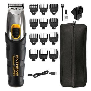 Tondeuse Barbe Visage Wahl Extreme Grip Sans Fil 240min Sec 13 Sabots Charge Rapide