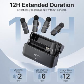 Boya By-v4 Jack 3,5 mm 4 canaux, 2,4 GHz, 200 m, suppression du bruit