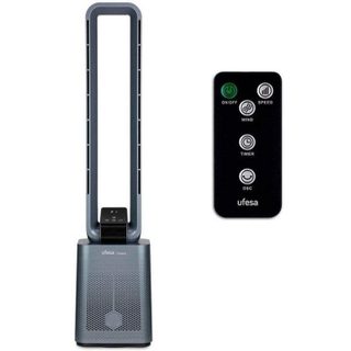 Ventilateur Colonne Sans Pales Ufesa Osaka 50W 3 Vitesses LED Tactile Télécommande Gris