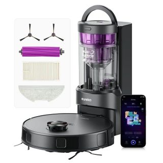 Aspirateurs Robots et Laveur Eureka E20 Plus avec en plus une station de vidage automatique Navigation IA 8.000 Pa Assistant vocal
