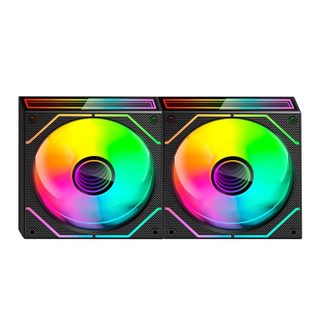Mars Gaming Kit Mars Gaming MF-3Dprox2 : 2 ventilateurs PWM FDB 120 mm Argb Triple Infinity Mirror 360°,
