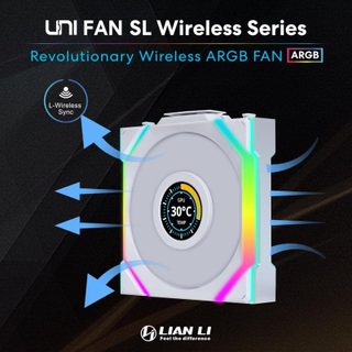 Lian Li UNI FAN SL Wireless LCD 120 Reverse Blade Boitier PC Ventilateur 12 cm 1 pièce(s)