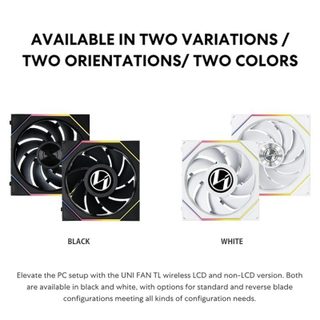Lian Li 12RTL1W3B système de refroidissement d'ordinateur Boitier PC Ventilateur 12 cm