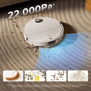 Aspirateur robot Roborock Qrevo Curv avec serpillière auto-vidante, blanc