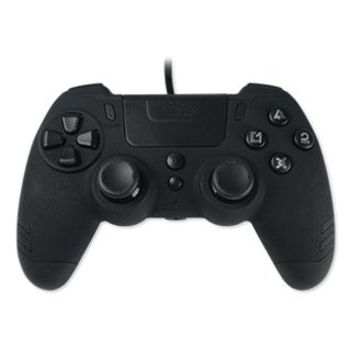 Manette de jeu filaire Steelplay noire rétroéclairée par LED multiplateforme 3 m USB